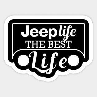 Jeep life the best life Sticker